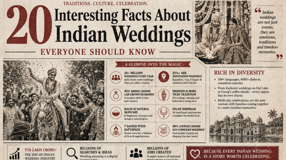 20 Interesting Facts About Indian Weddings Everyone Should Know