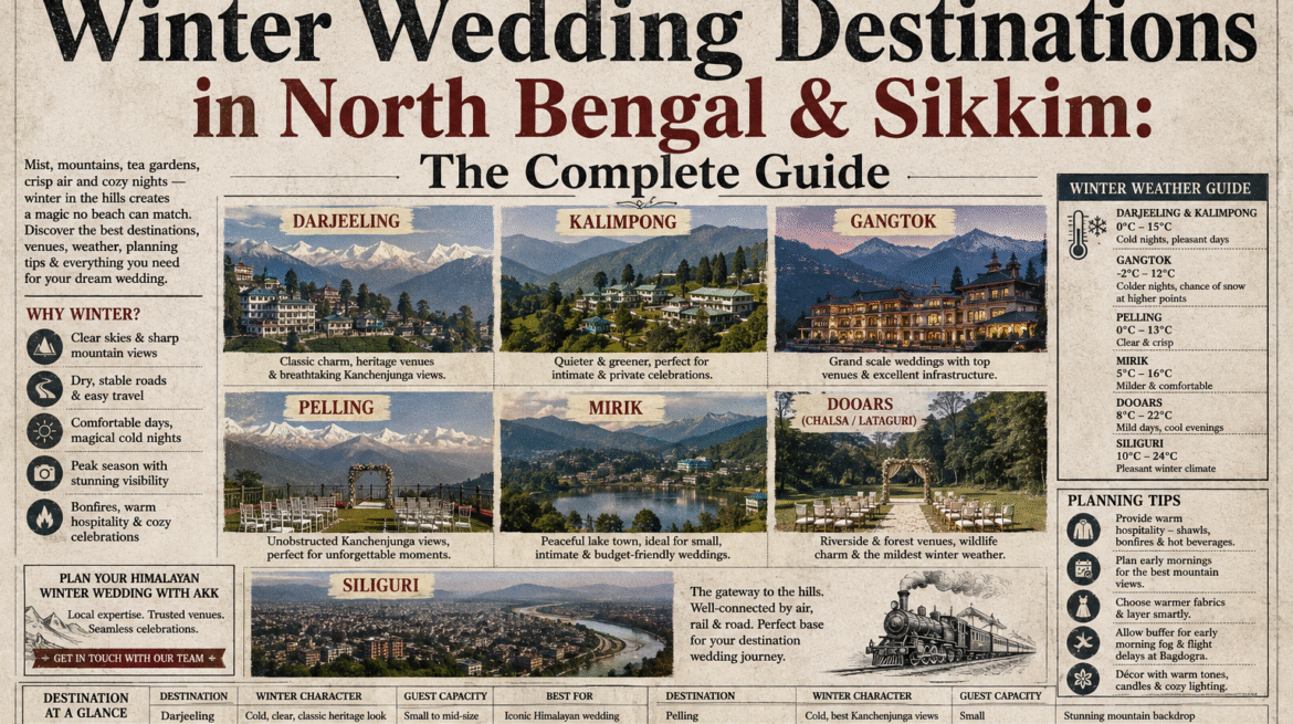 Winter Wedding Destinations in North Bengal & Sikkim: The Complete Guide