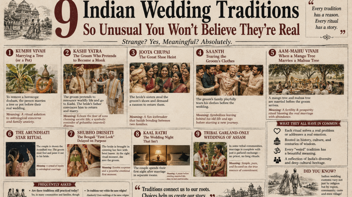9 Indian Wedding Traditions So Unusual You Won’t Believe They’re Real